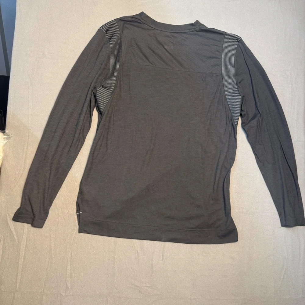 Nike Liberty University Flames Dri-FIT Long Sleeve Training Top Gray Mens XL